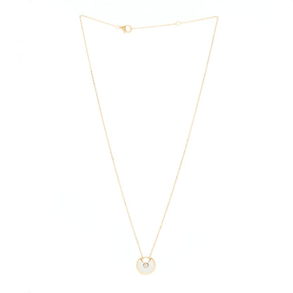 Cartier 18K Yellow Gold Diamond Mother of Pearl XS Amulette de Cartier Pendant Necklace 2 of 3