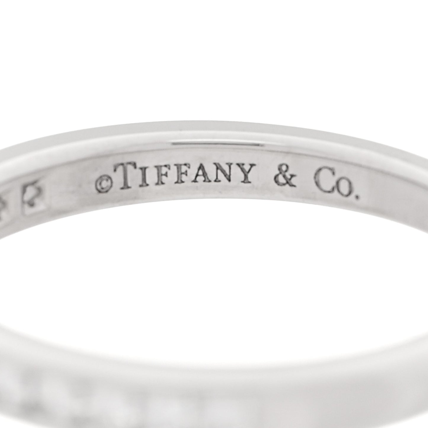 Platinum Diamond 2.5mm Half Circle Wedding Band Ring 47 4.25