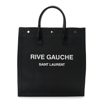 Saint Laurent Linen Calfskin Rive Gauche North South Tote Grey 1 of 10