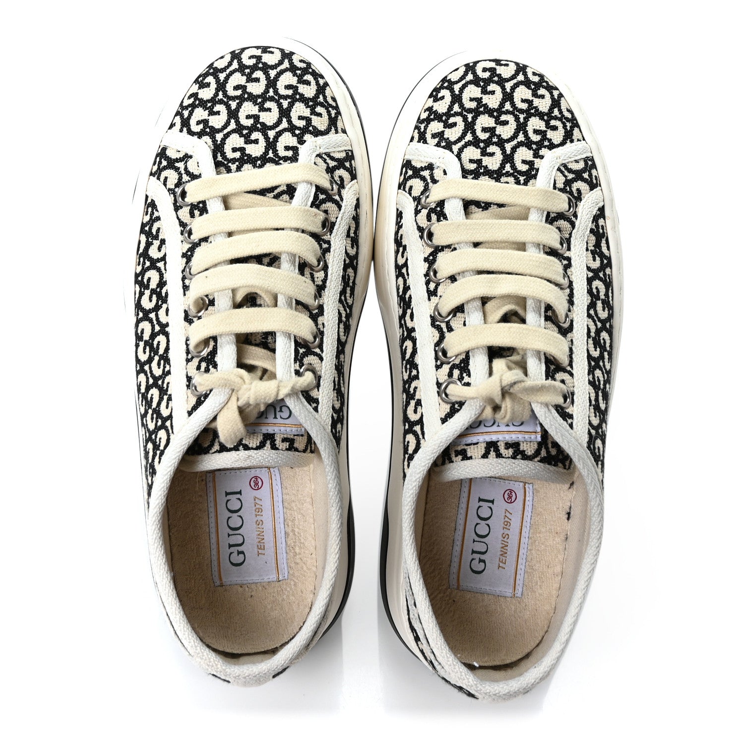 Gucci GG Monogram Jacquard Womens 1977 Tennis Platform 52mm