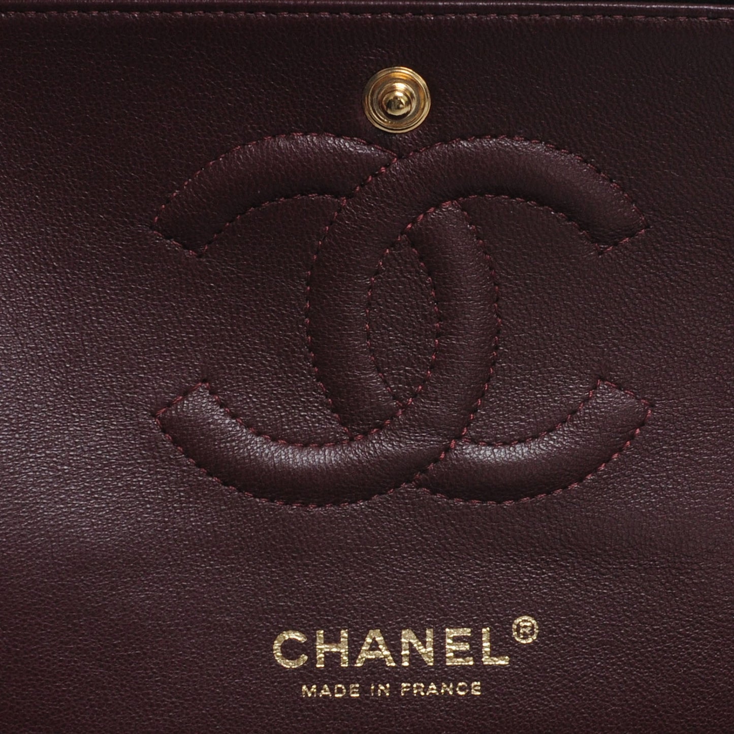 Lambskin Medium Double Flap Black