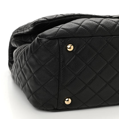 Chanel Calfskin Quilted XXL Travel Flap Bag Black 9 of 9