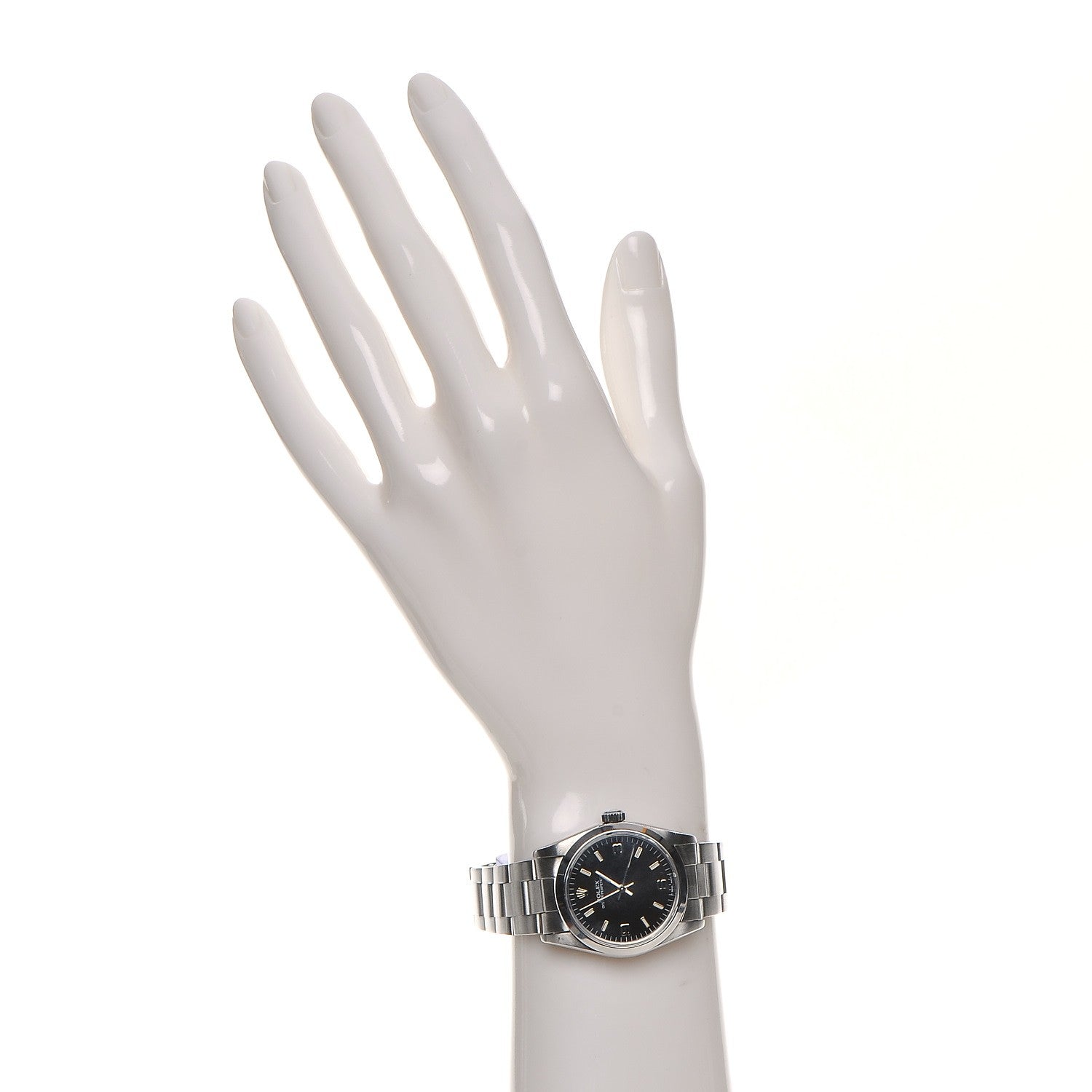 Rolex Stainless Steel 31mm Oyster Perpetual Watch Black 67480 2 of 7