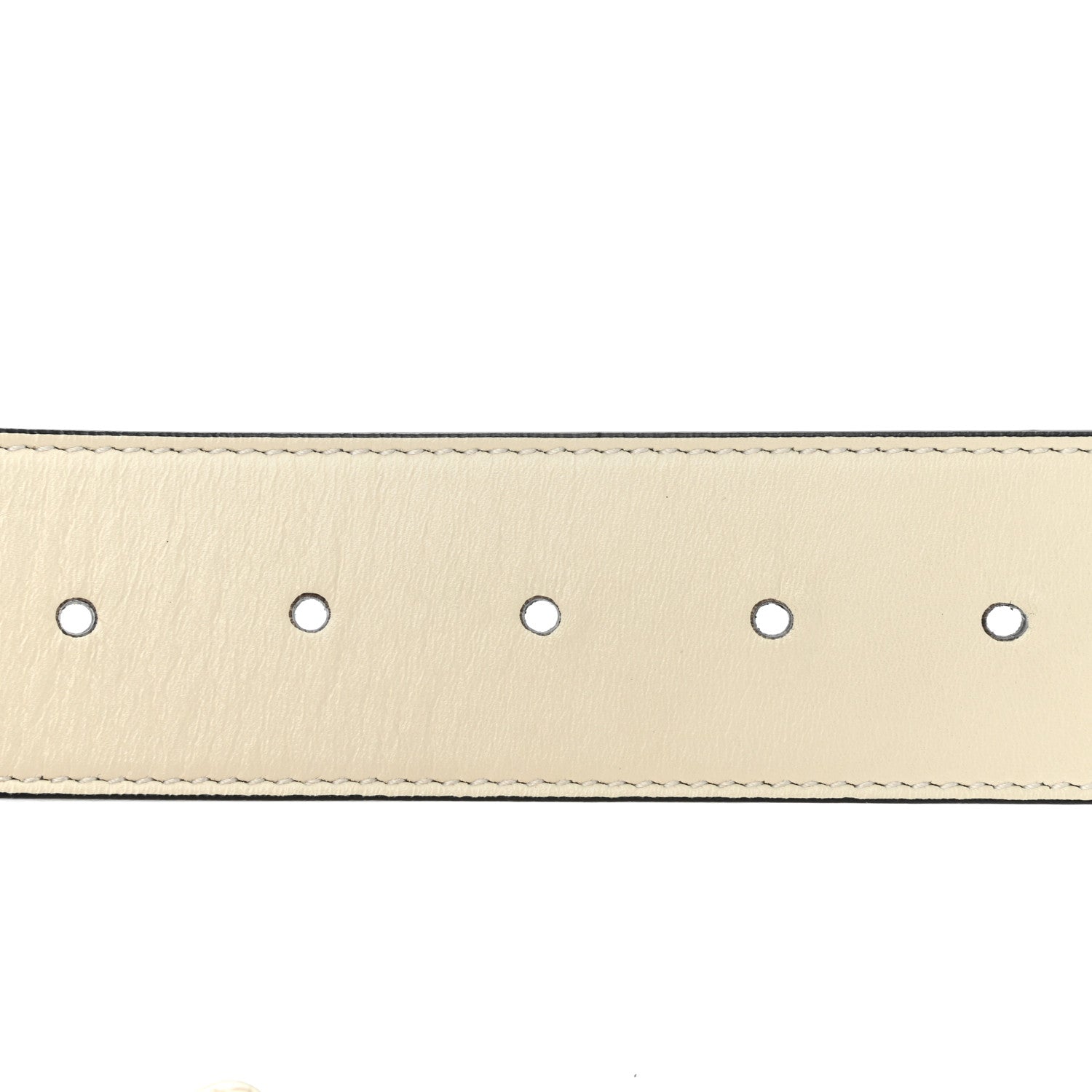 Gucci Calfskin Double G 40mm Belt 90 36 Mystic White 3 of 5