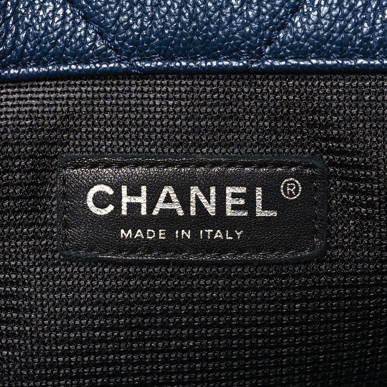 Chanel Calfskin Chevron Quilted XXL Travel Flap Bag Blue 6 of 9