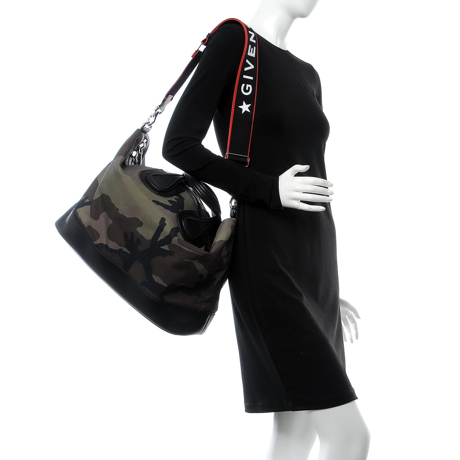 Givenchy Canvas Calfskin Camo Print Large Nightingale Multi 2 of 8