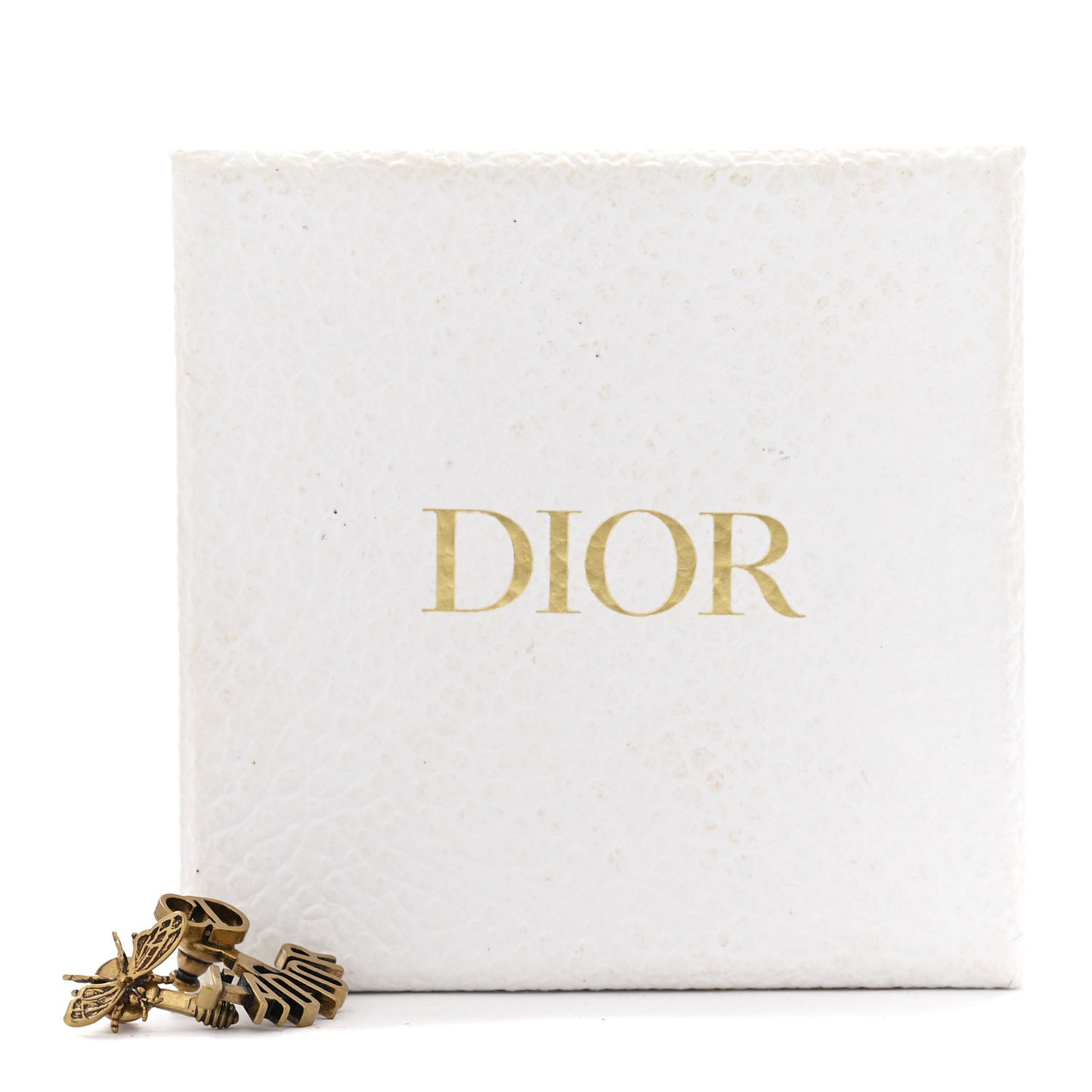 Metal J'Adior Earrings Aged Gold