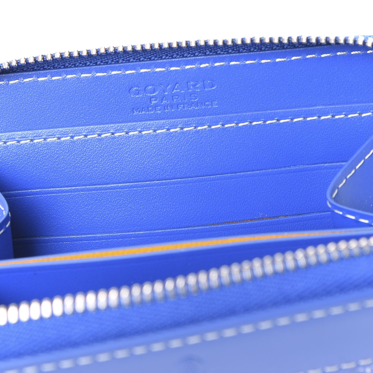 Goyardine Compact Wallet Blue