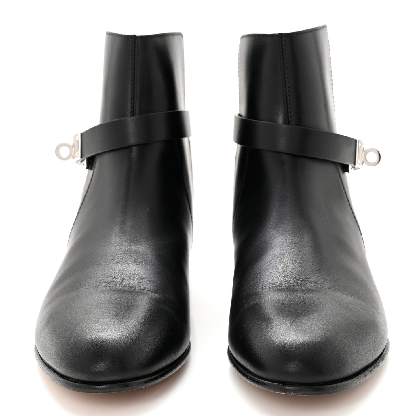 Calfskin Follow Ankle Boots 37 Black