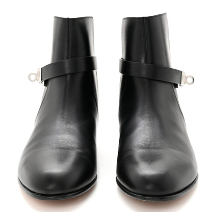 Hermes Calfskin Follow Ankle Boots 37 Black 2 of 10