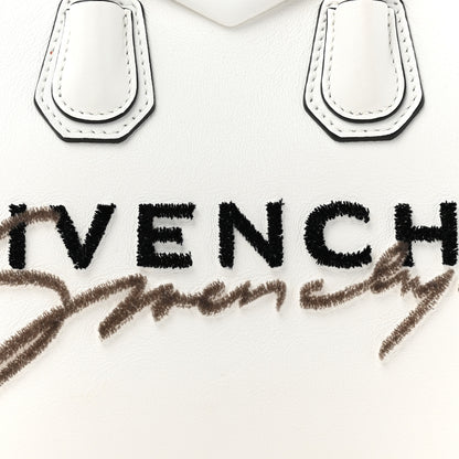 Givenchy Calfskin Signature Logo Small Antigona White 8 of 15