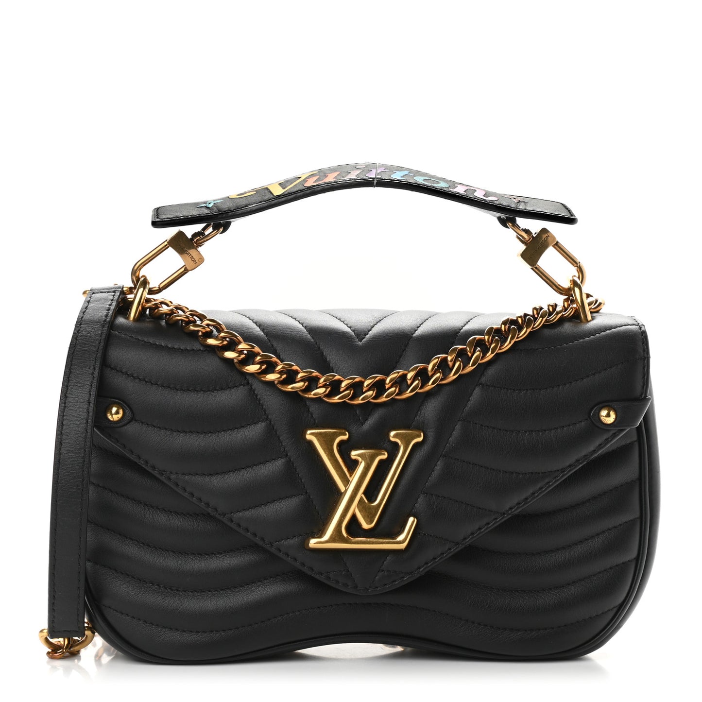 Calfskin New Wave Chain MM Black