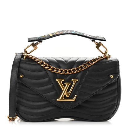 Louis Vuitton Calfskin New Wave Chain MM Black 1 of 11