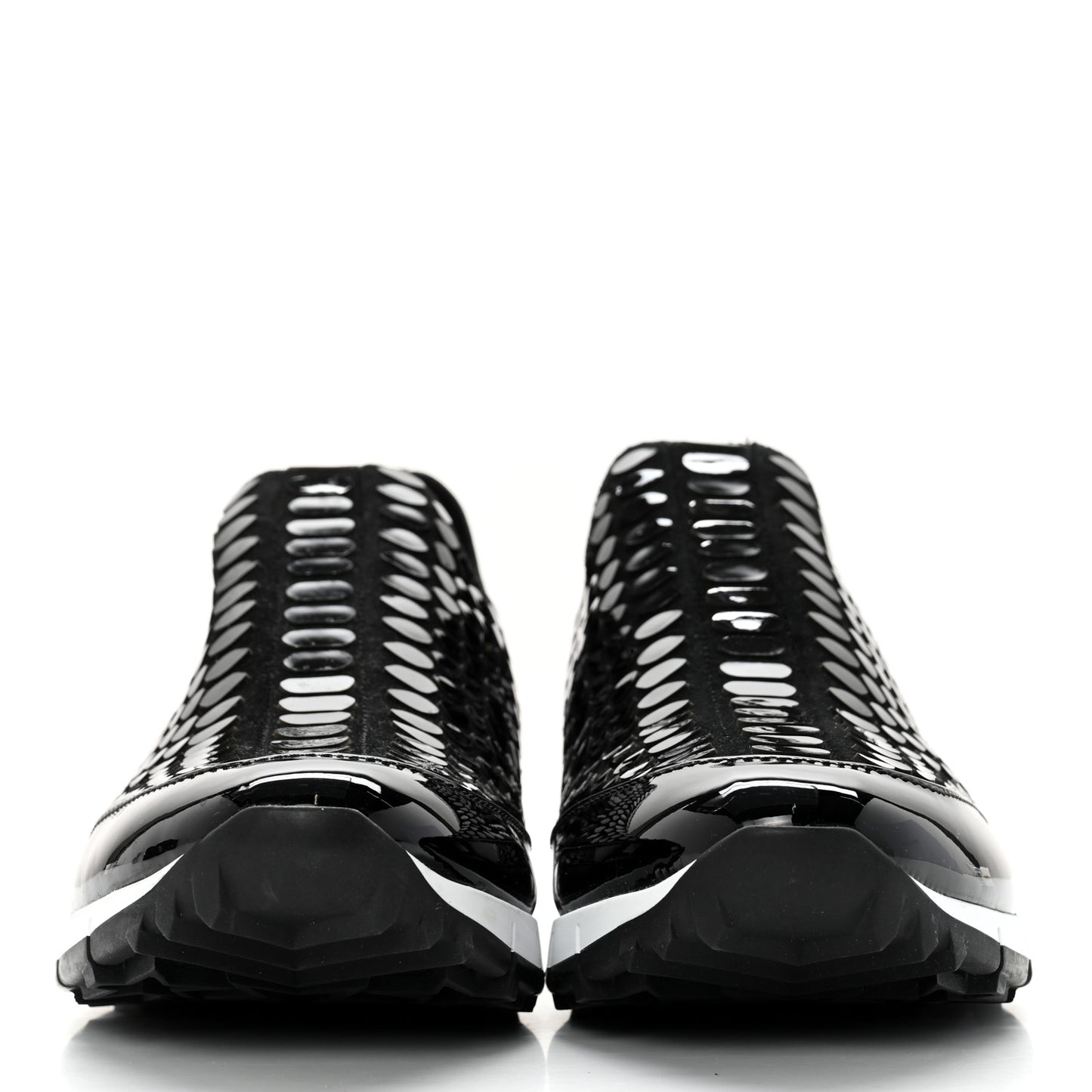 Patent Suede Montana Slip-On Sneakers 40 Black