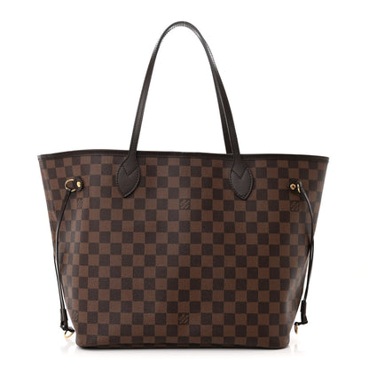 Louis Vuitton Damier Ebene Neo Neverfull MM Rose Ballerine 1 of 11