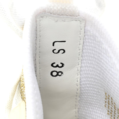 Christian Dior Laminated Knit D-Connect Sneakers 38 Gold 9 of 10