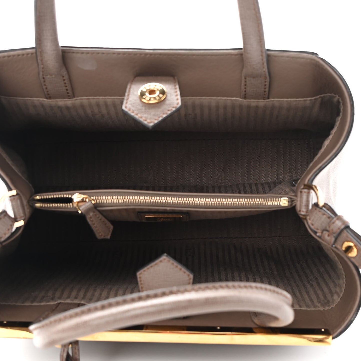 Vitello Elite Flamingo Petite 2Jours Tote Seppia