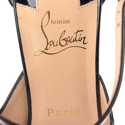 Christian Louboutin Patent Shiny Nappa Crissos 85 Pumps 39 Black 8 of 10