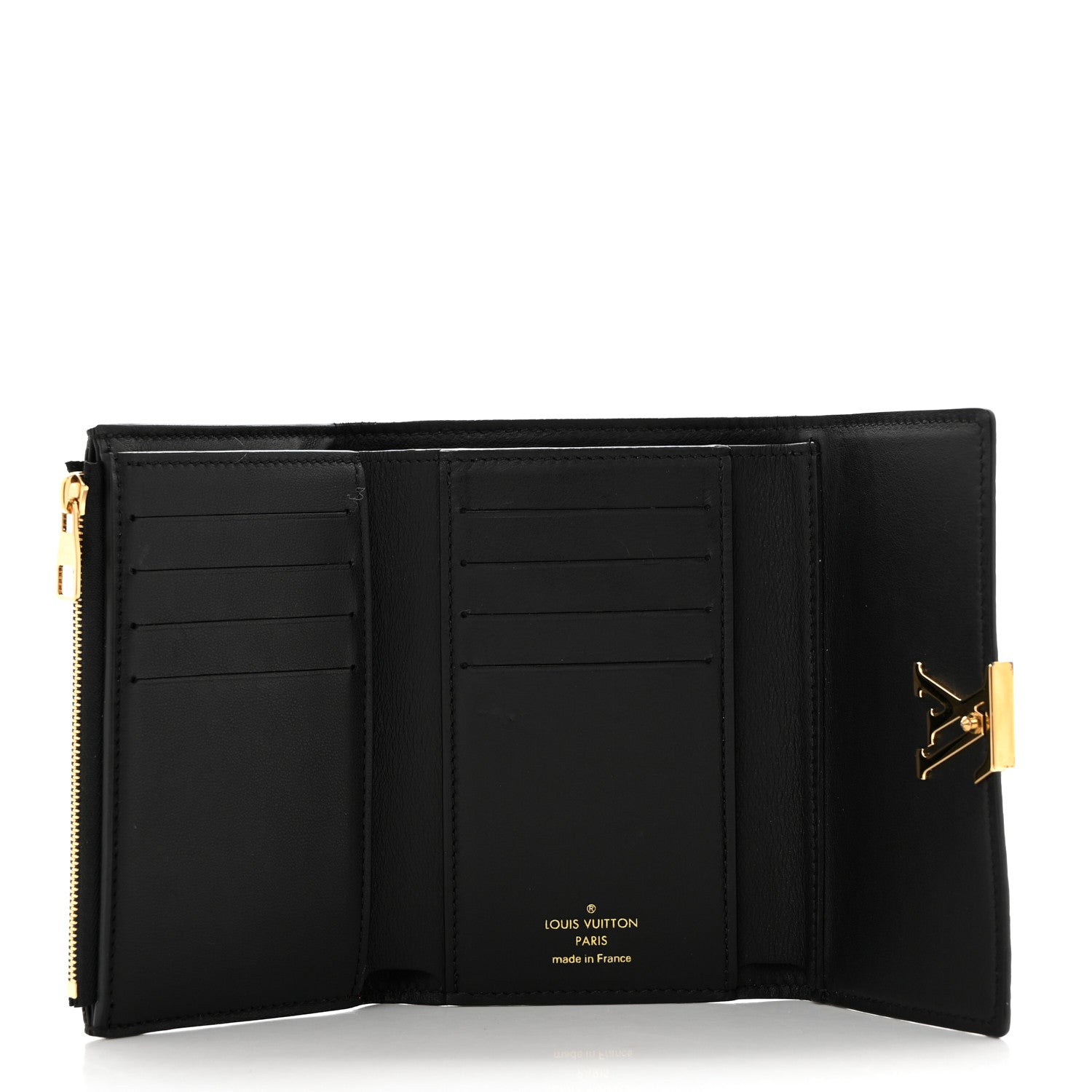 Louis Vuitton Taurillon Perforated Capucines Compact Wallet Black 5 of 6