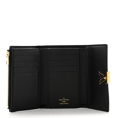 Louis Vuitton Taurillon Perforated Capucines Compact Wallet Black 5 of 6