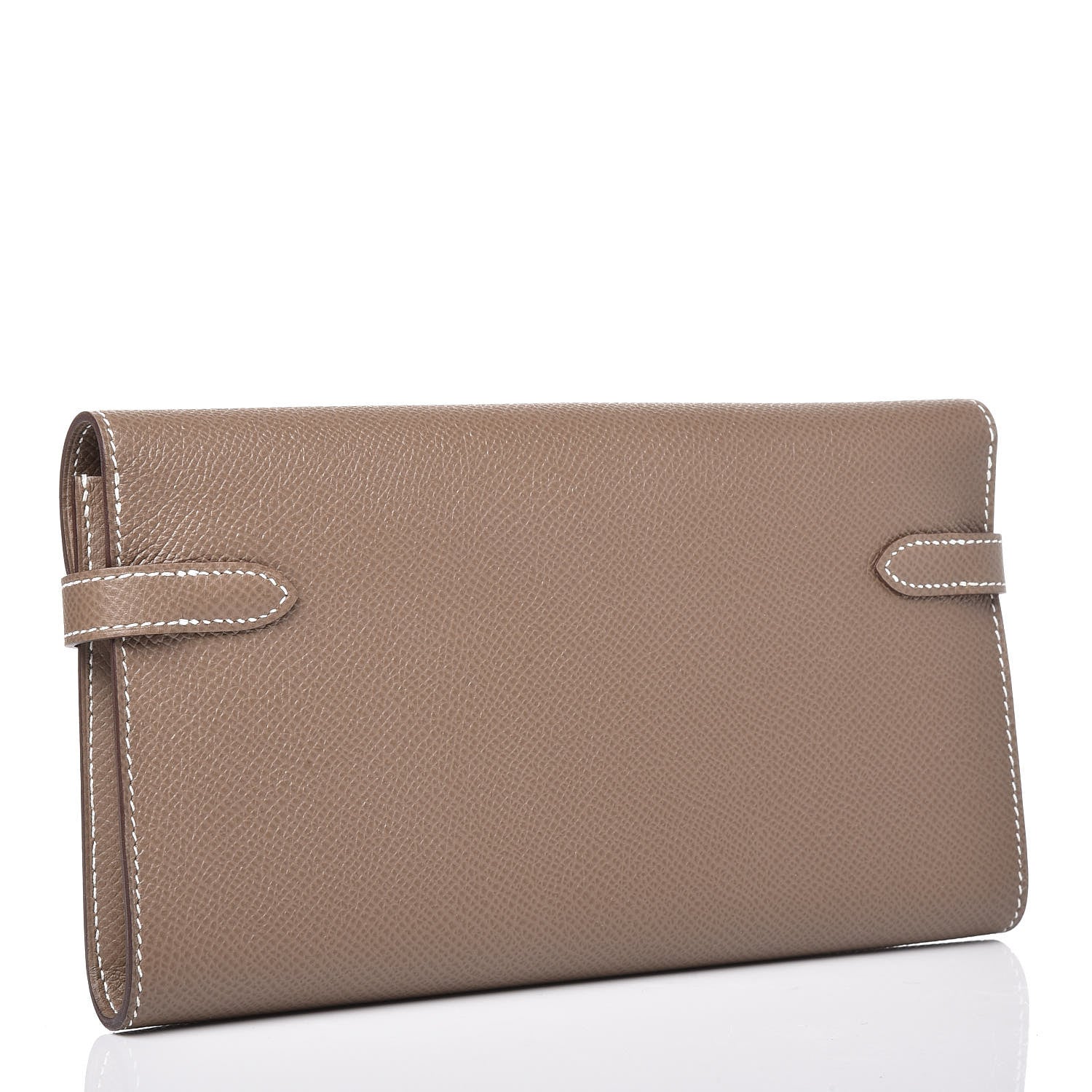 Hermes Epsom Kelly Longue Wallet Etoupe 3 of 8