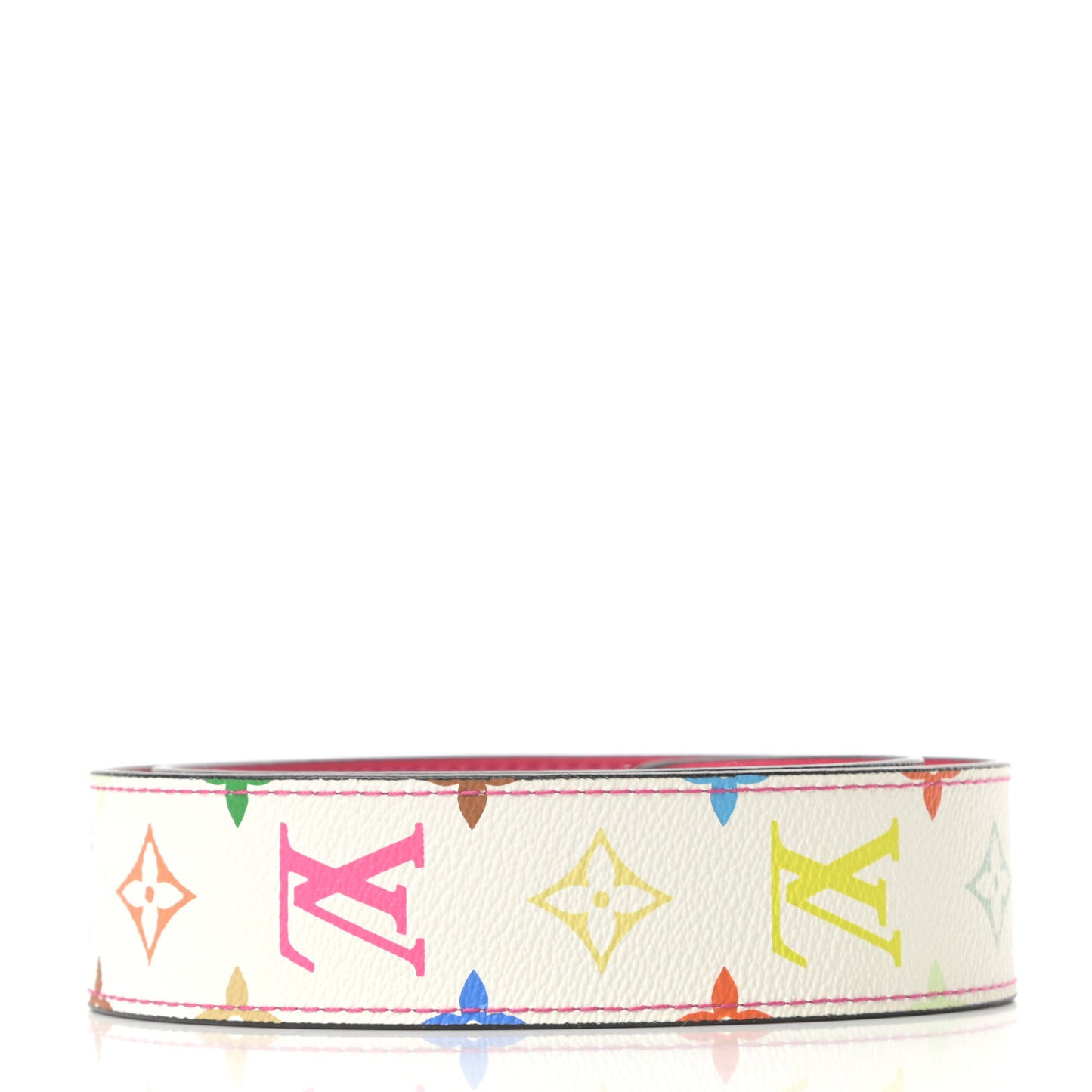Monogram Multicolor Bandouliere Shoulder Strap White