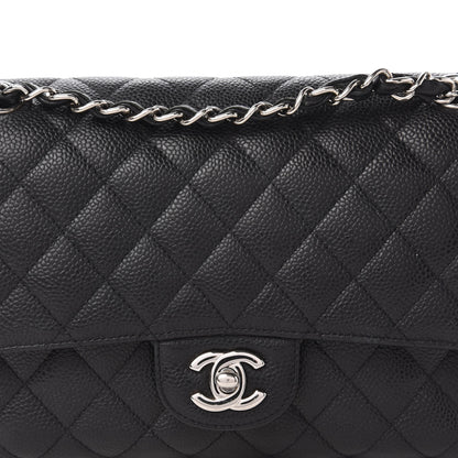 Chanel Caviar Quilted Medium Double Flap Black 10 of 10