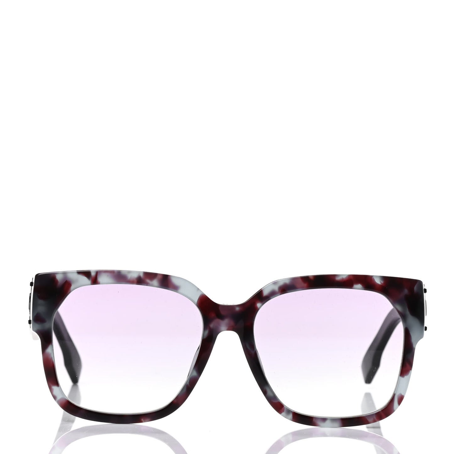 Acetate Square DiorID1 Sunglasses Red Tortoise