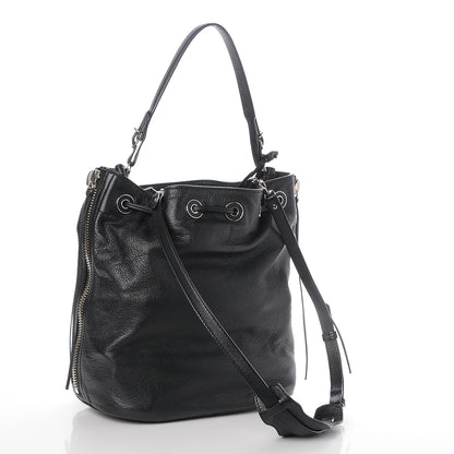 Balenciaga Veau Papier Plate Small Bucket Bag Black 4 of 8