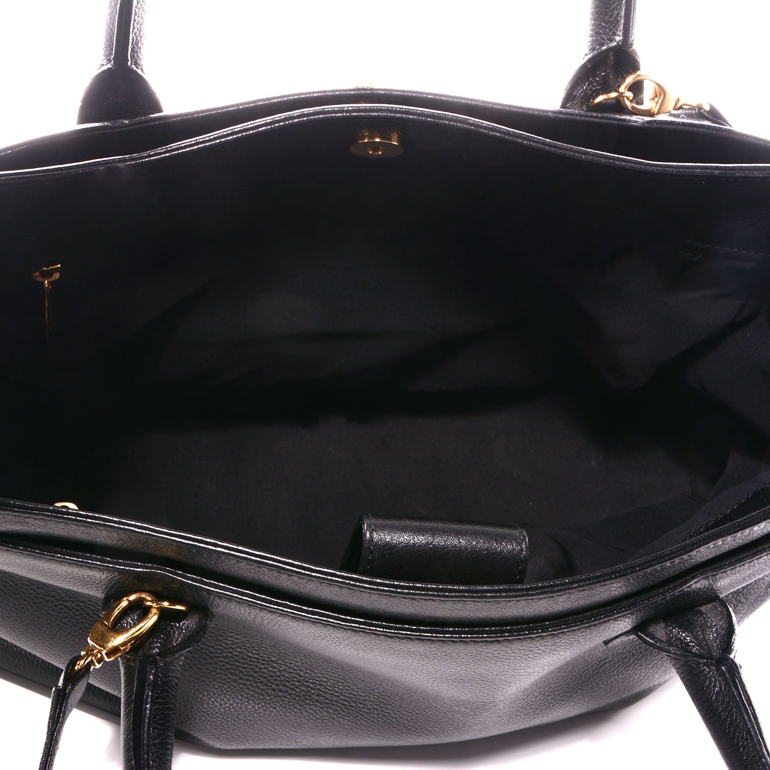Chanel Calfskin Cerf Shopper Tote Black 5 of 8