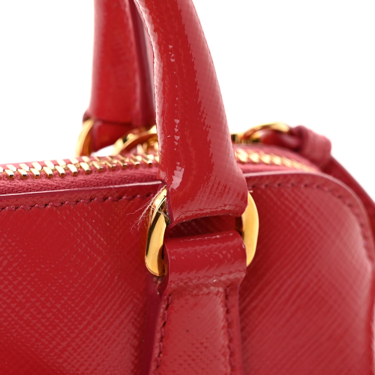 Saffiano Lux Mini Promenade Tote Fuoco
