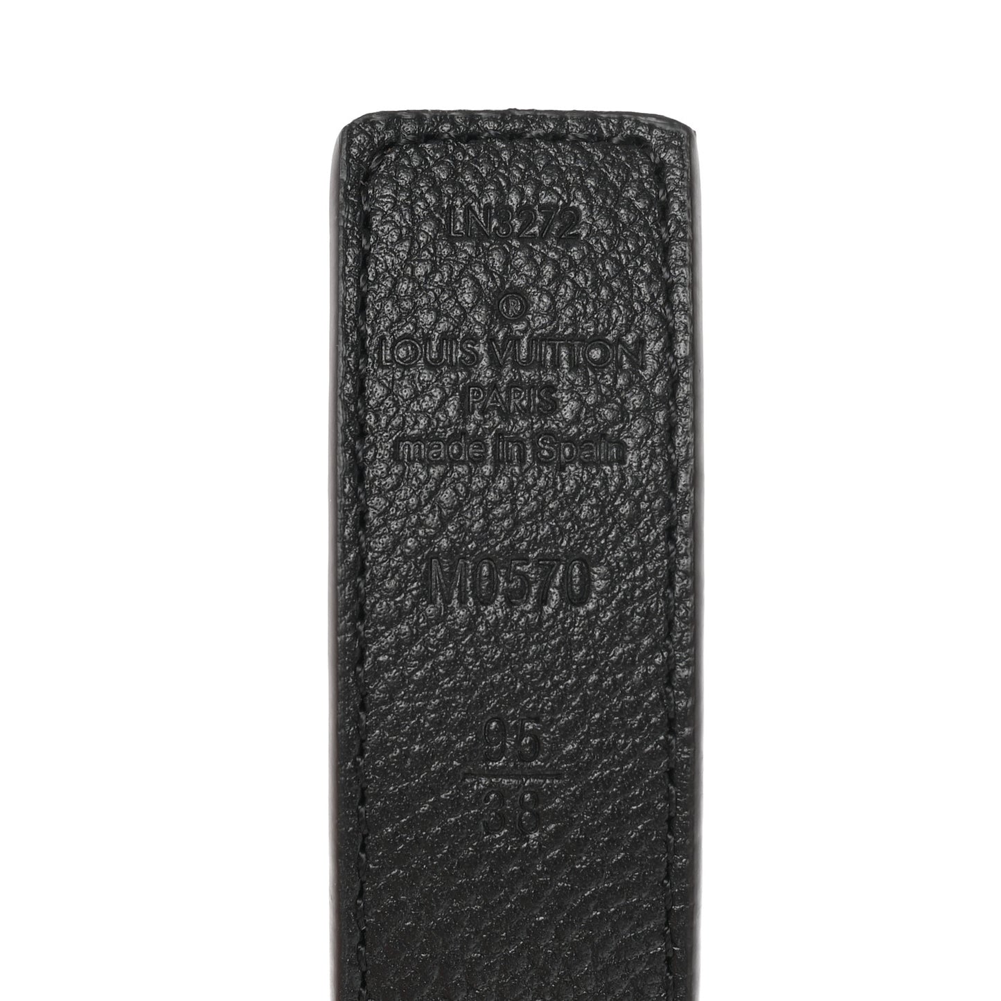 Calfskin Monogram 25mm LV Iconic Reversible Belt 95 38 Black