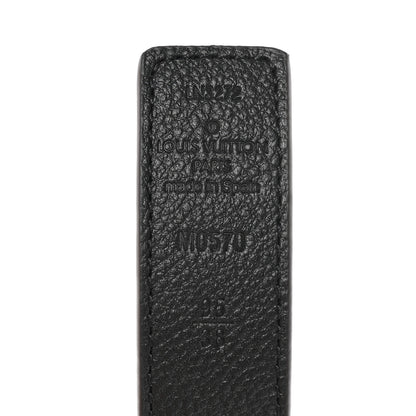 Louis Vuitton Calfskin Monogram 25mm LV Iconic Reversible Belt 95 38 Black 5 of 5