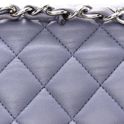 Chanel Lambskin Quilted Medium Double Flap Light Purple 14 of 17