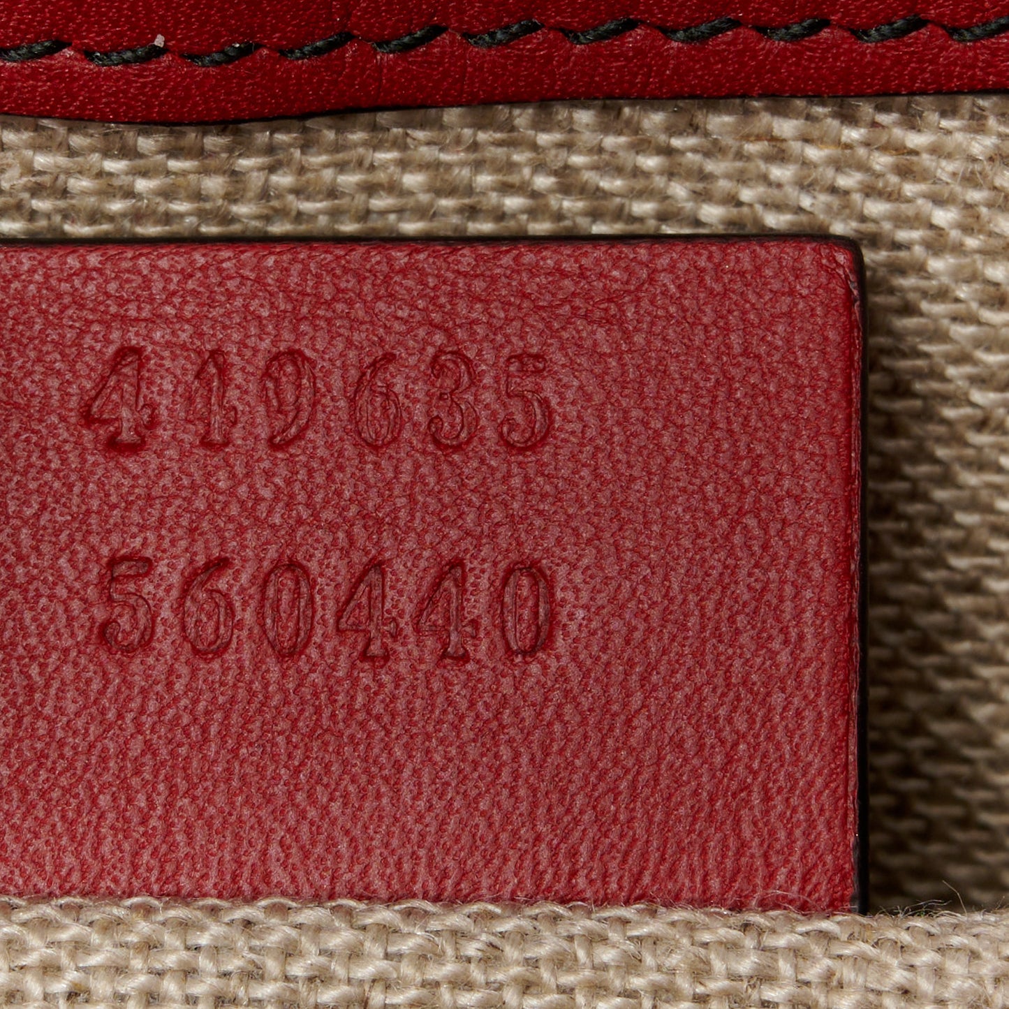 Microguccissima Medium Emily Chain Shoulder Bag Red