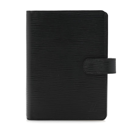 Louis Vuitton Epi Small Ring Agenda Cover Black 1 of 10