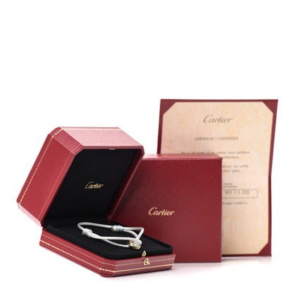 Cartier 18K Pink Yellow White Gold Trinity Adjustable Cord Bracelet Silver 5 of 5