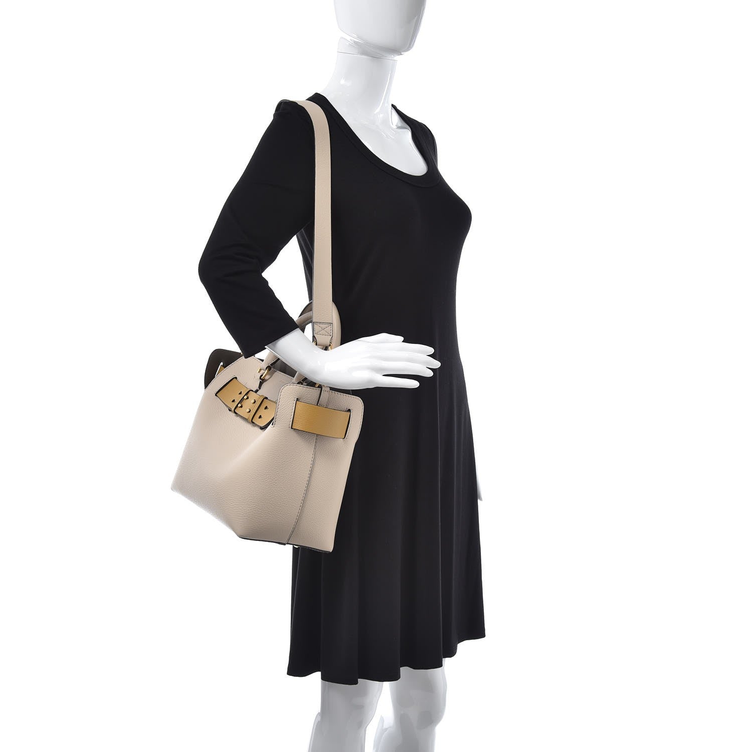 Burberry Soft Grain Calfskin Small Belt Bag Limestone Yellow 2 of 8