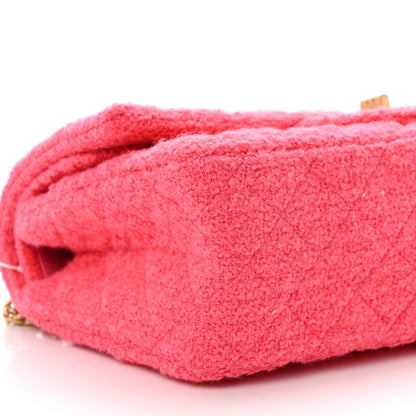 Chanel Wool Tweed Quilted 2.55 Reissue 225 Flap Pink 7 of 8