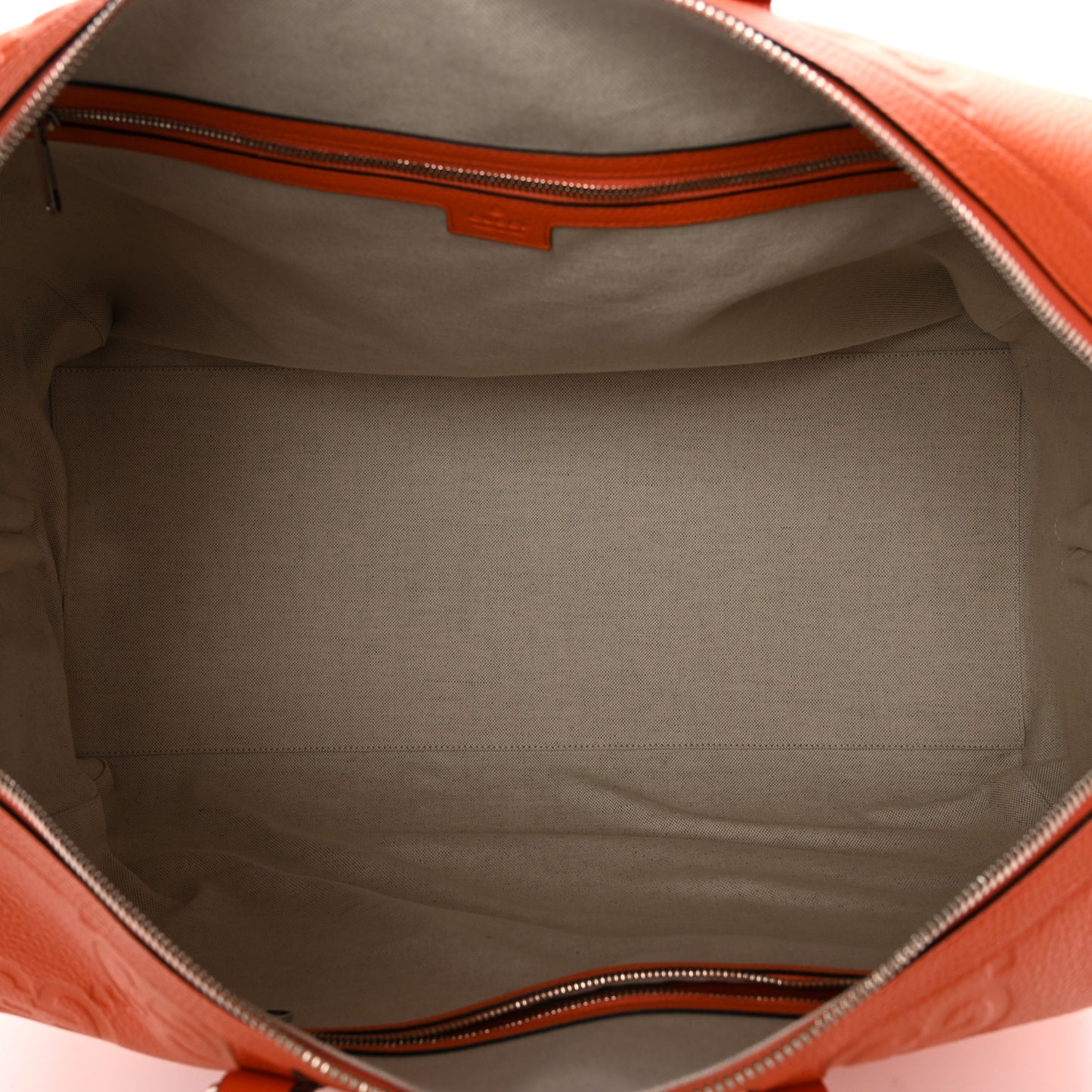 Piuma Calfskin Jumbo GG Embossed Large Duffle Bag Good Orange