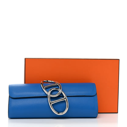 Hermes Evercolor Egee Clutch Bleu Hydra 11 of 11