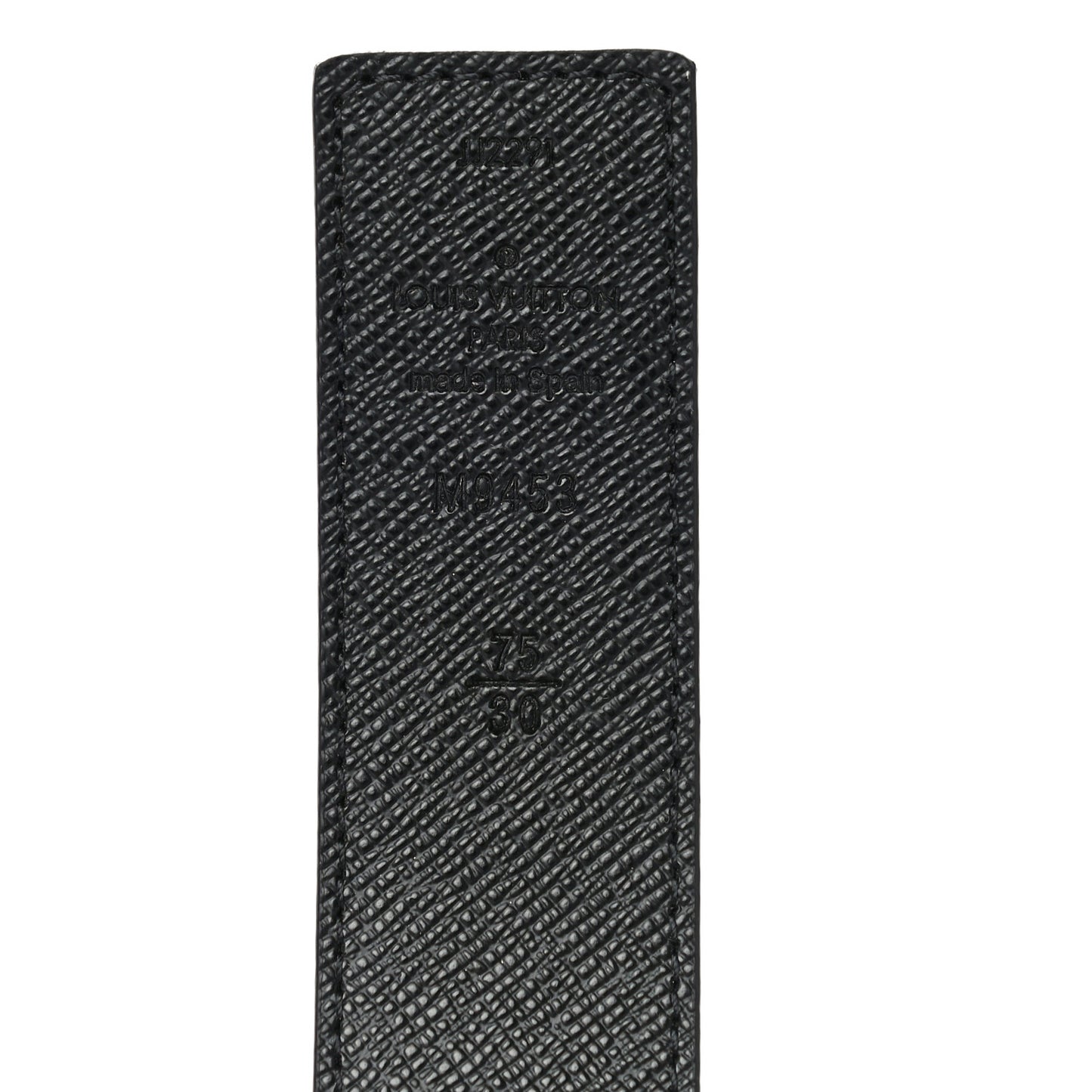 Calfskin Monogram 30mm LV Initiales Reversible Belt 75 30 Black