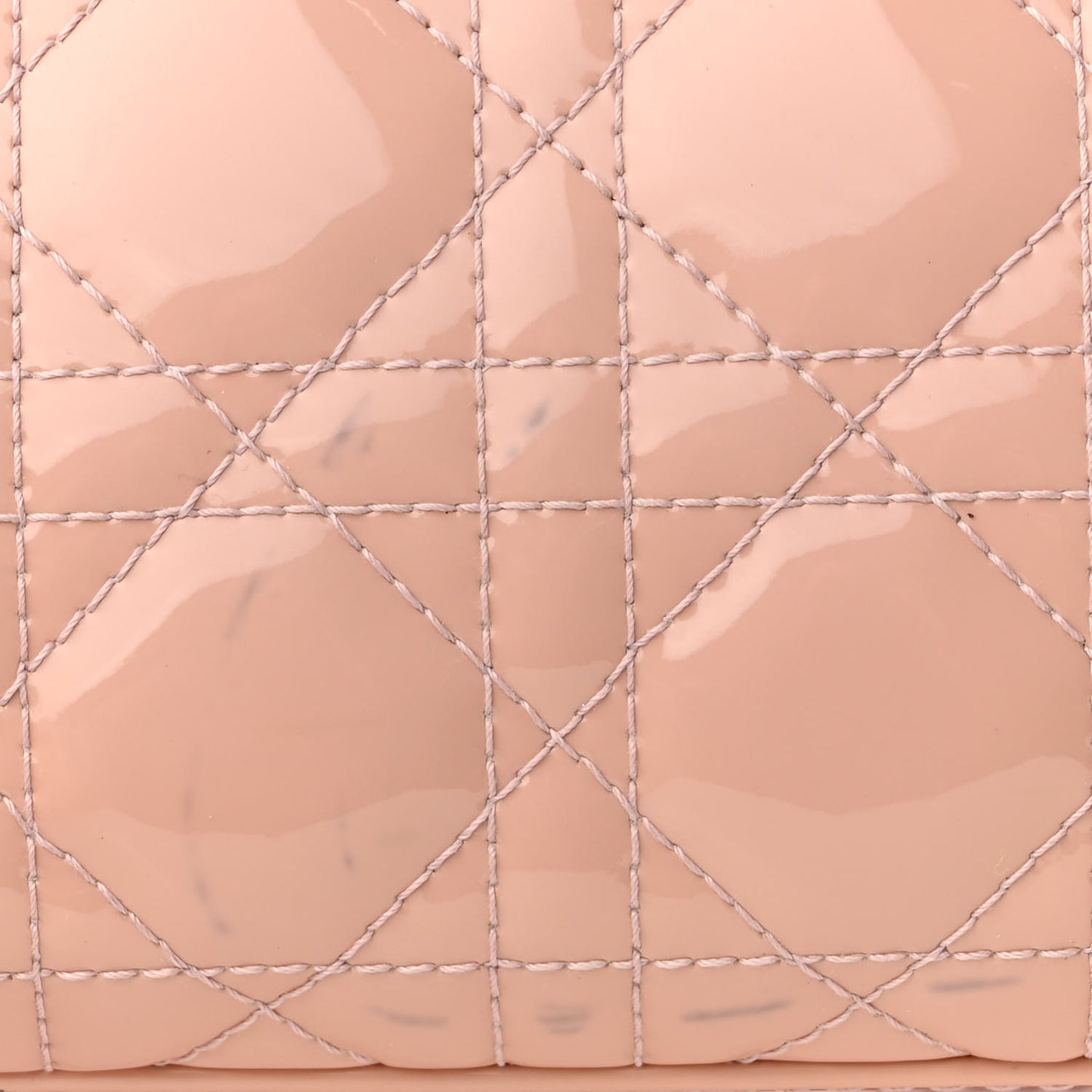 Patent Cannage Large Lady Dior Light Pink