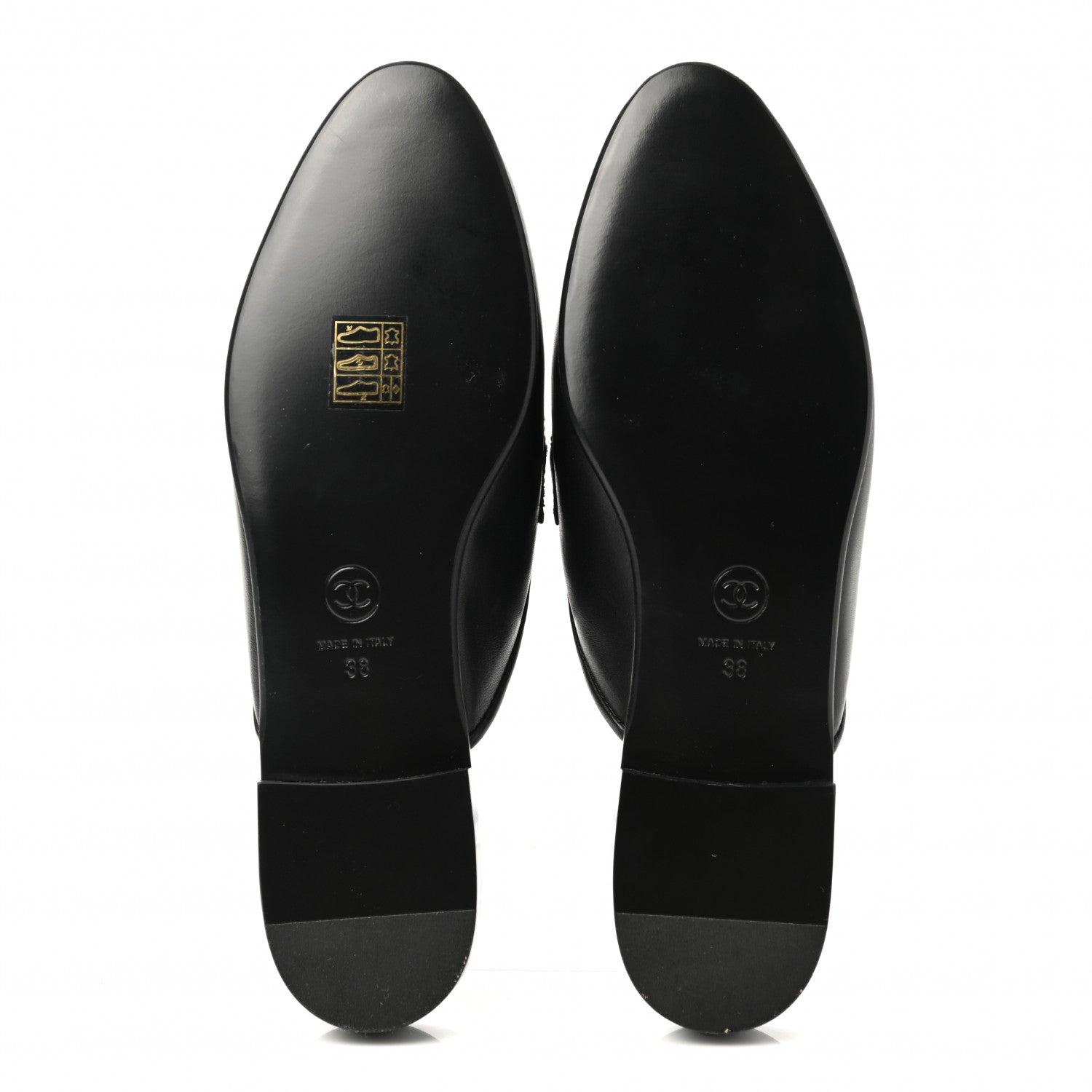 Chanel Lambskin Chain CC Mules 38 Black 5 of 9