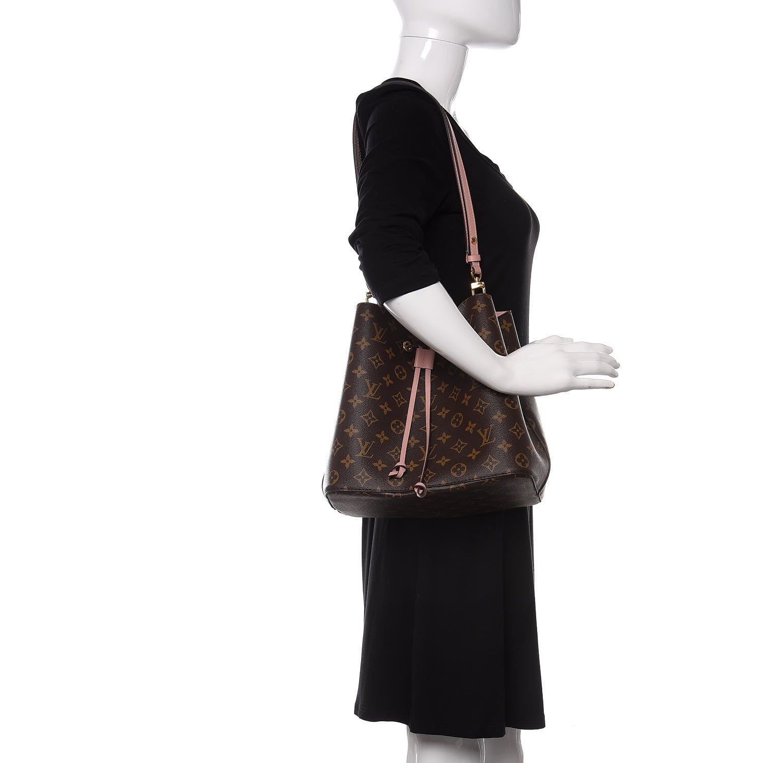 Louis Vuitton Monogram Neonoe MM Rose Poudre 2 of 9