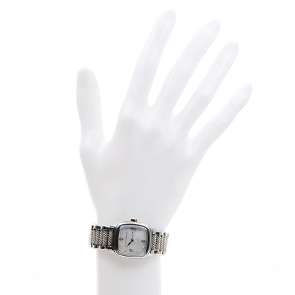 David Yurman Stainless Steel Sterling Silver Diamond Mother of Pearl 25mm Thoroughbred Quartz Watch 2 of 8