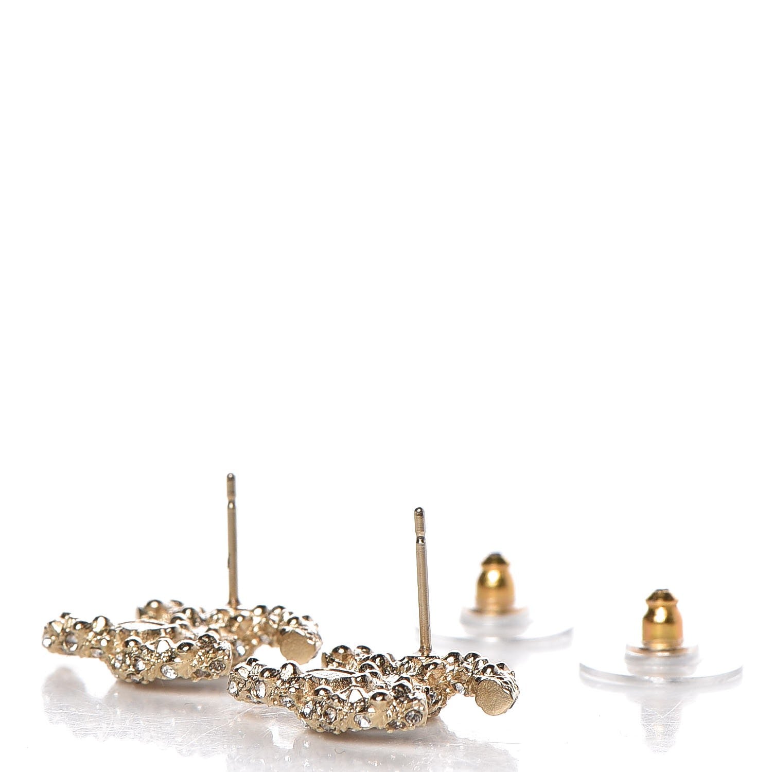 Chanel CC Earrings Gold 3 of 5