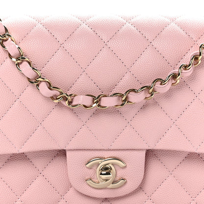 Chanel Caviar Quilted Medium Double Flap Light Pink 8 of 11