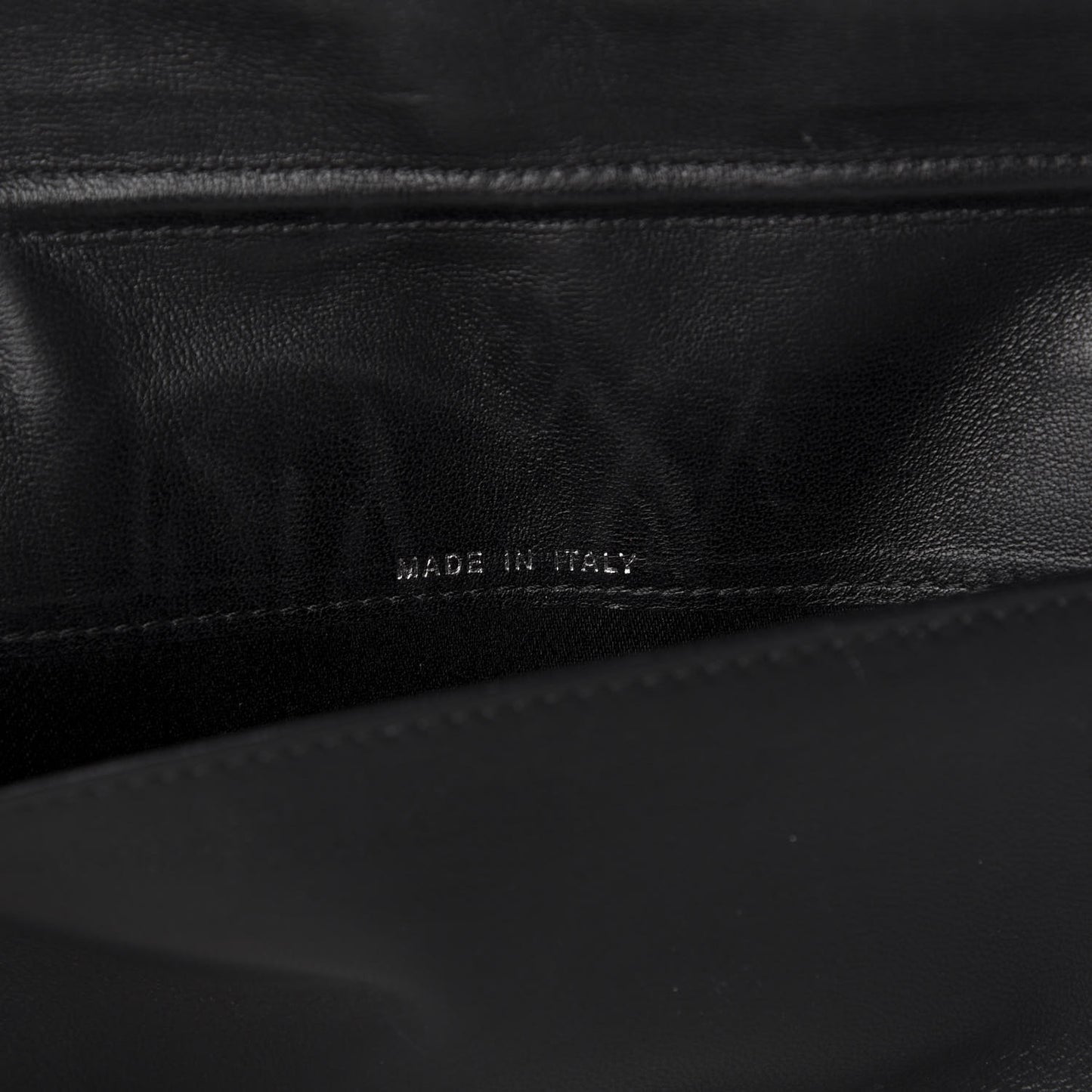Patent Calfskin Lucky Symbols Agenda Cover Black