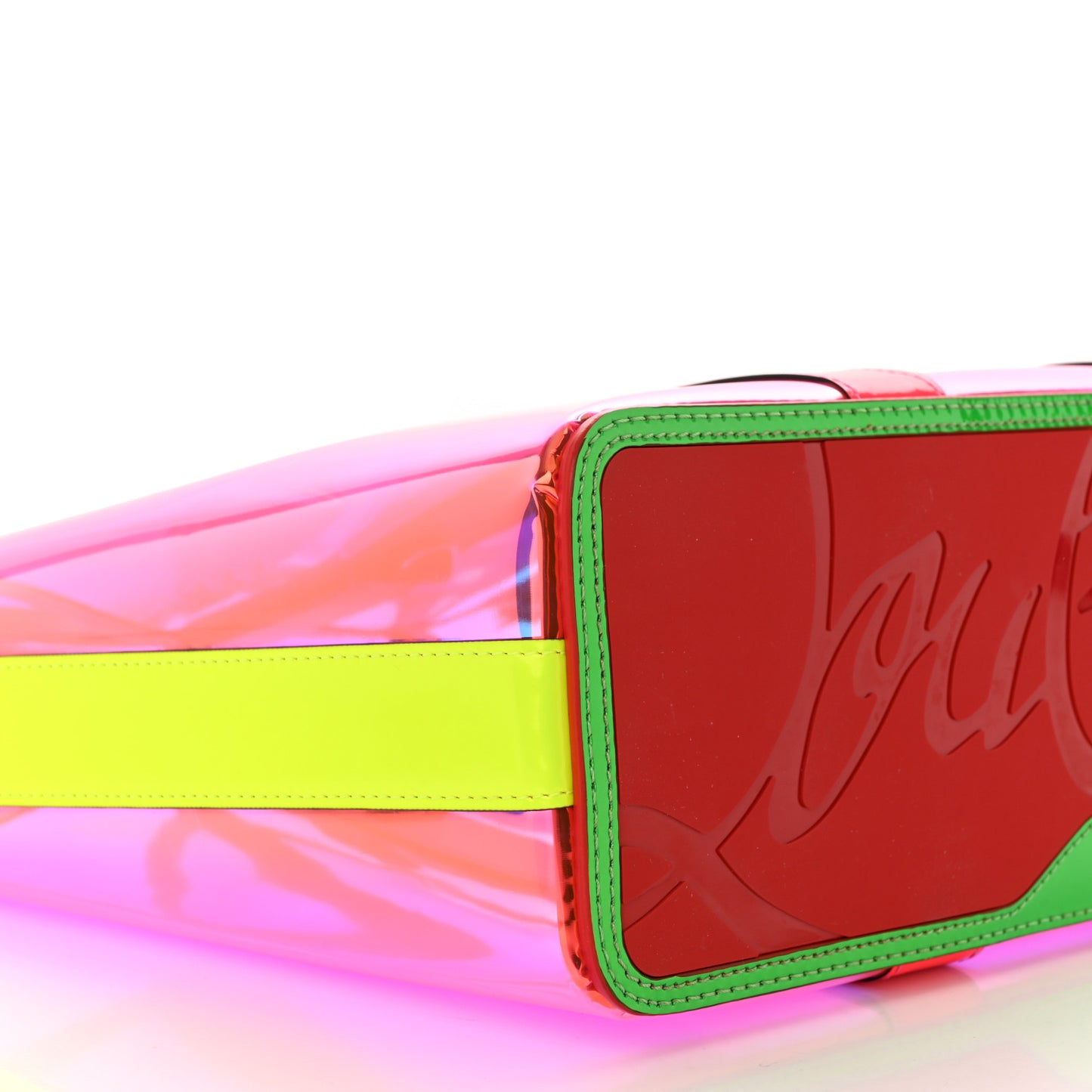 PVC Spikes East West Cabata Tote Pink